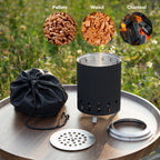 Mini Smokeless Table Top Firepit With Stand-2