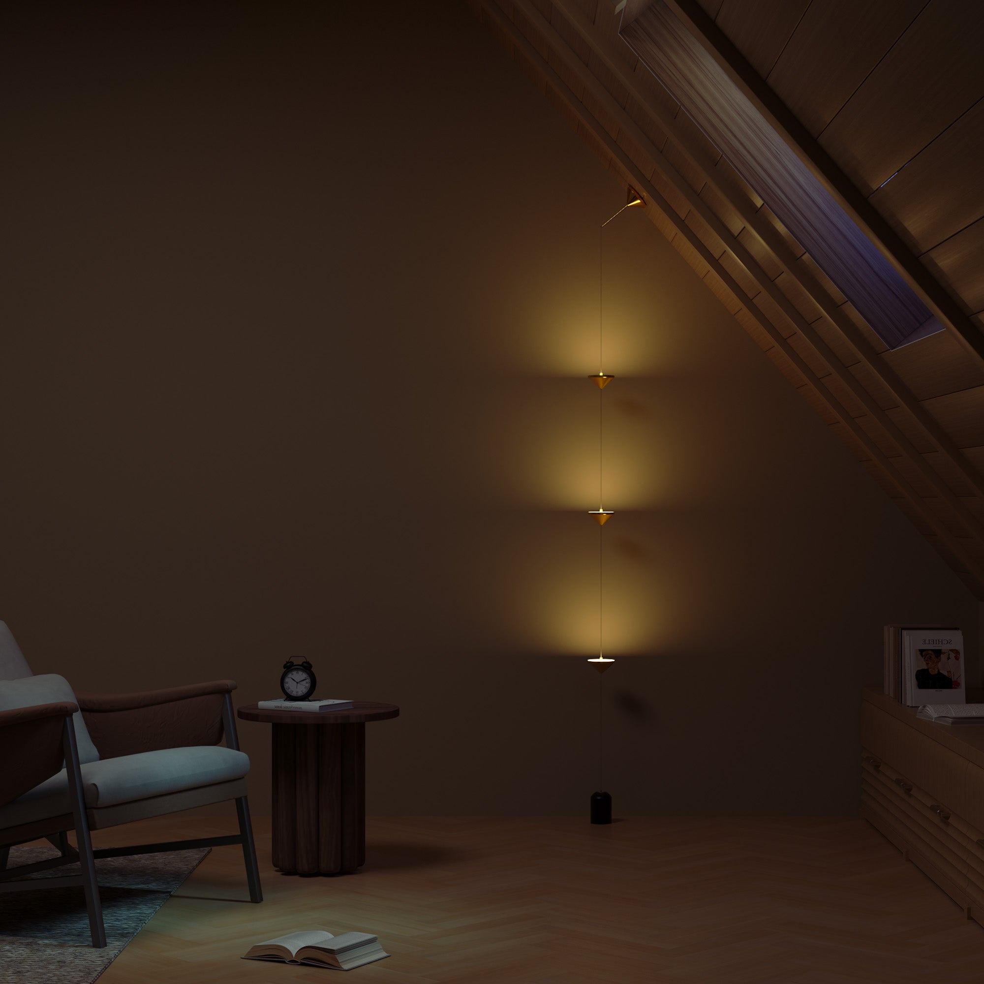 Three-headed Minimalist Floor Lamp-0