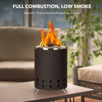 Mini Smokeless Table Top Firepit With Stand-1