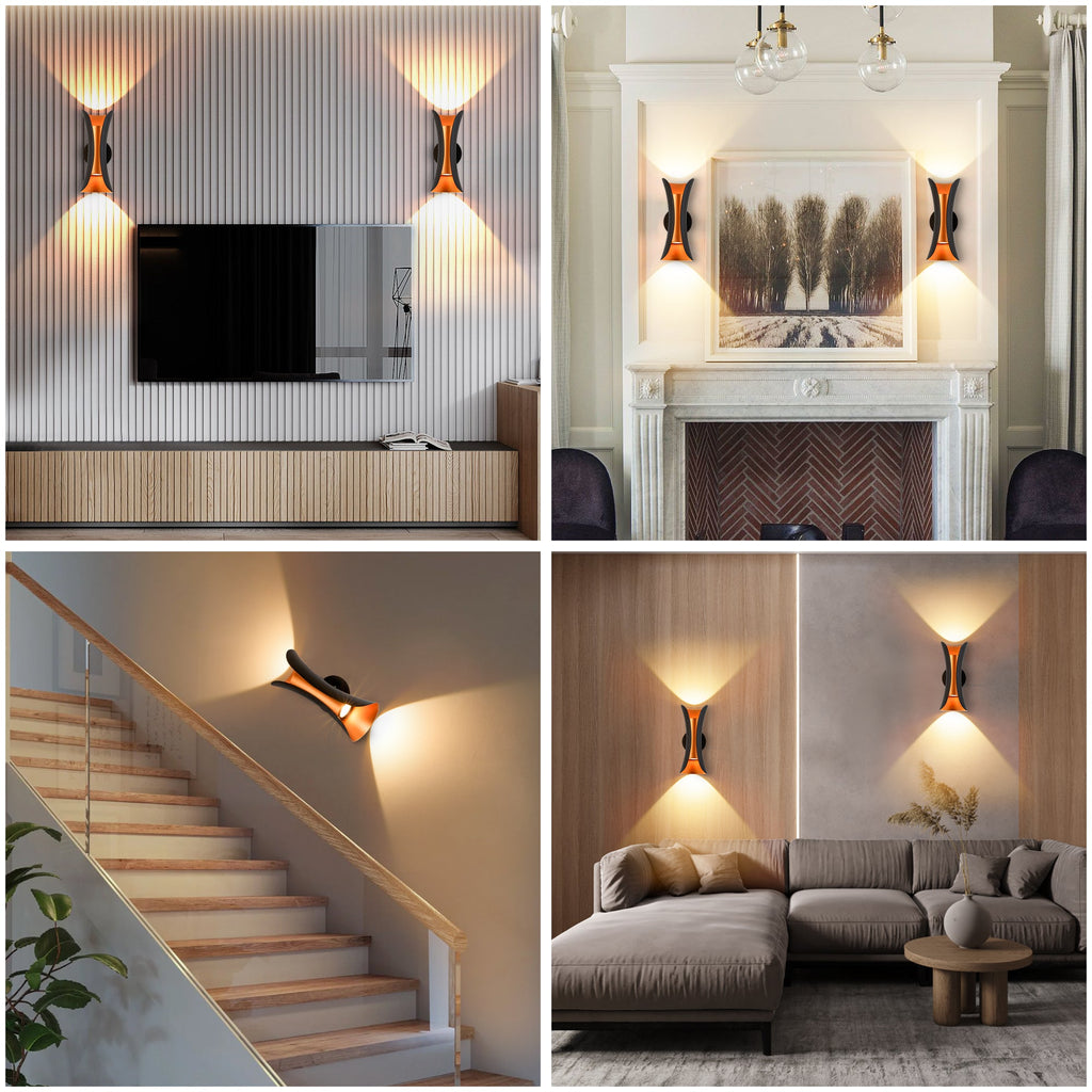 Outdoor Black Head Spotlight Wall Lamp-3