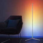 RGBCW Minimalist White Corner Floor Lamp-1