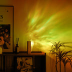 Ocean Wave Night Light Projector with Wood Base-1