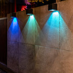 Multi-Color Solar Cube Wall Lights-3
