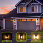 Solar Motion Sensor Wall Light 2 pack-1